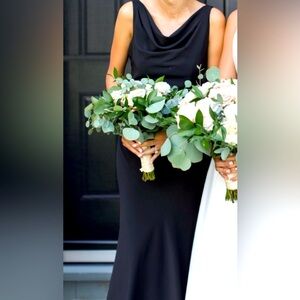 JENNY YOO BLACK FORMAL DRESS, size 0